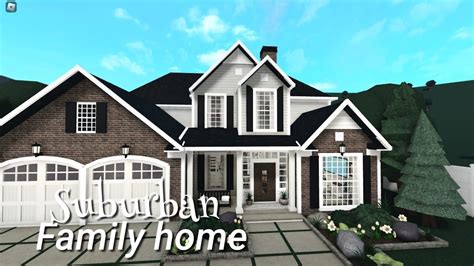 Bloxburg | Realistic Suburban Family Home | 81k Exterior Speedbuild ...