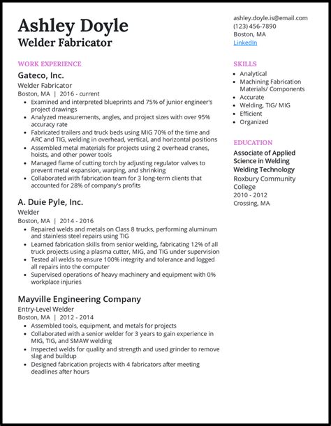 9 Welder Resume Examples Built for 2025