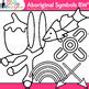 Aboriginal Art Symbols Clipart for Art History Lessons B&W | TPT