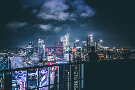 Free Photo: Los Angeles Night View from the Balcony