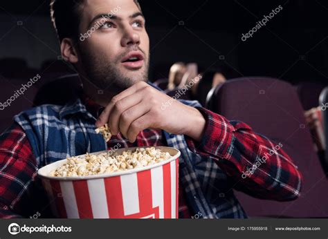 Nervous Person Eating Popcorn