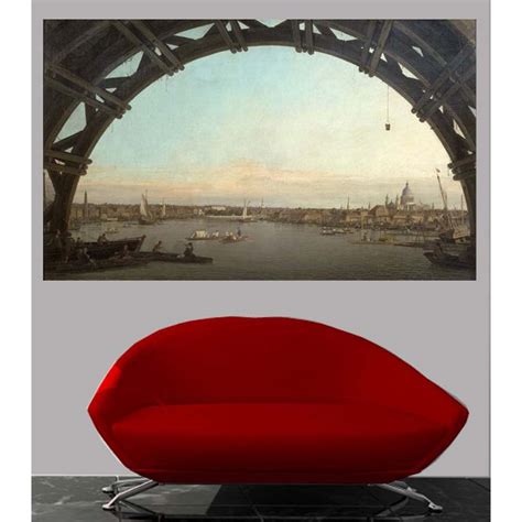 Canaletto "London Seen through an Arch of Westminster Bridge" Gloss Po — Wallhogs