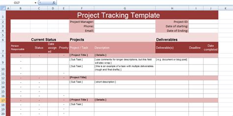 Project Status Report Template Excel Download Filetype Xls - Best ...