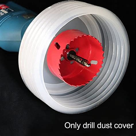 UXELY Drill Dust Collector Hole, Drill Dust Cover, Saw Dust Bowl Drill ...