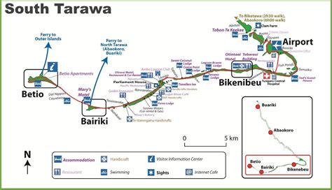 South Tarawa map - Ontheworldmap.com