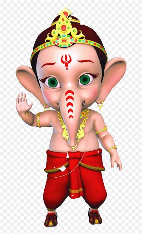 Cartoon Bal Ganesh Drawing, HD Png Download - 742x1343 (#6707455) - PinPng