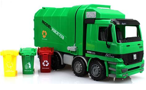 Kids Green Plastic Garbage Dump Truck Toy [GT01T019] : EZTRUCKTOYS.COM