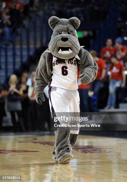 Gonzaga mascot Spike during a game between IUPUI and Gonzaga at the ...