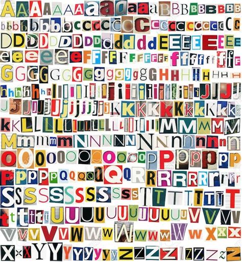 LETTERS 100 Pieces Magazine Letter Cutouts Multi Size & - Etsy