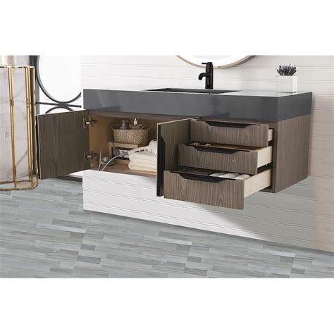 James Martin Vanities Mercer 48-in Ash Gray Single Sink Floating ...