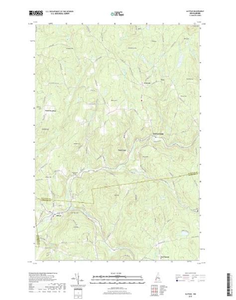 MyTopo Alstead, New Hampshire USGS Quad Topo Map