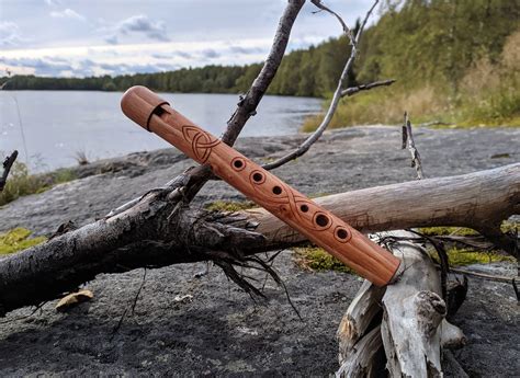 Wooden Flute in Key of D Silver Ring Valkyrie | Etsy | Wooden flute, Celtic instruments, Celtic ...