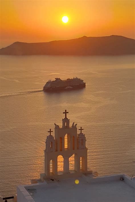 Sunset at Fira, Santorini #2019 #sunset #santorini #greece… | Flickr