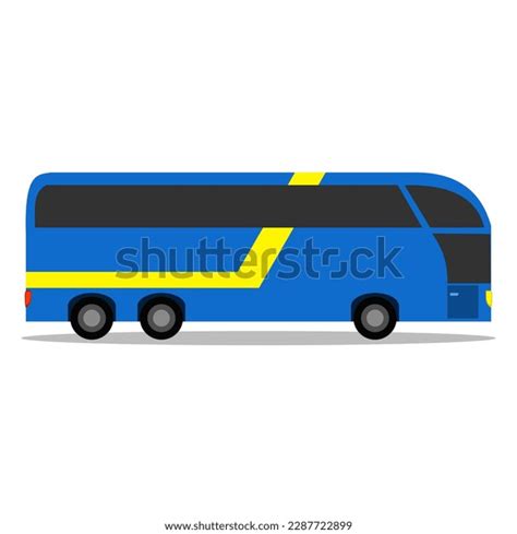 Blue Bus Vector Illustration Childrens Book Stock Vector (Royalty Free ...