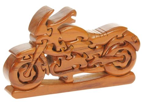 Classic Motorbike 3D Wooden Puzzle : Fun Novelty Christmas a...