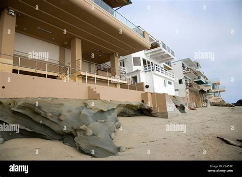 Laguna Beach Luxury Homes on beach Stock Photo - Alamy