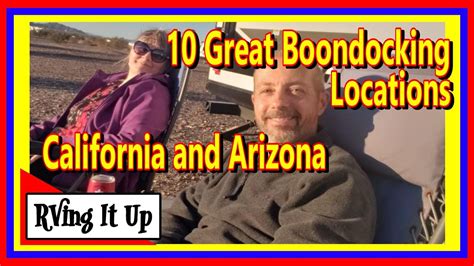 10 great boondocking locations! See them before you go! - YouTube