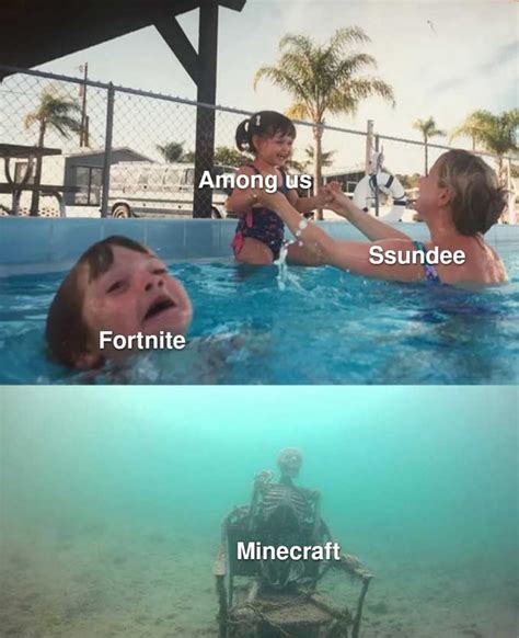 Among us Ssundee Fortnite Minecraft - iFunny