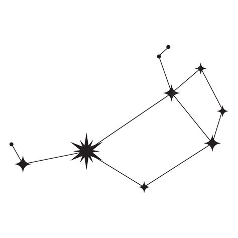 Premium Vector | Pleiades constellation of stars vector icon design ...