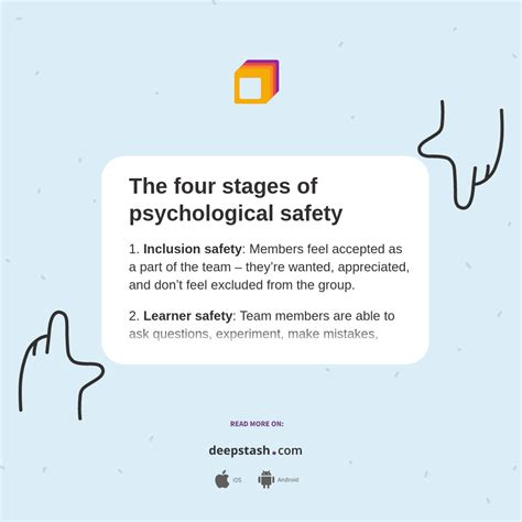 The four stages of psychological safety - Deepstash