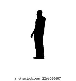 Silhouette Person Black Stock Vector (Royalty Free) 2266026687 | Shutterstock