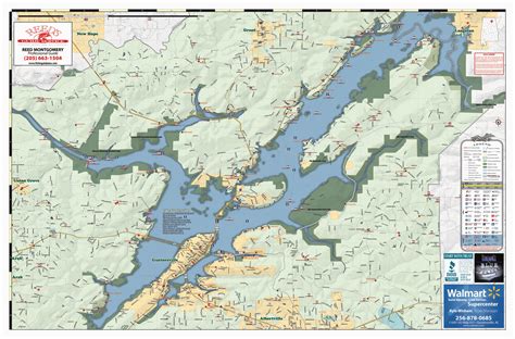 Map Of Guntersville Lake - Draw A Topographic Map