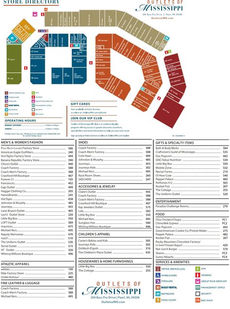 Outlets of Mississippi (63 stores) - shopping in Pearl, Mississippi MS 39208 - MallsCenters