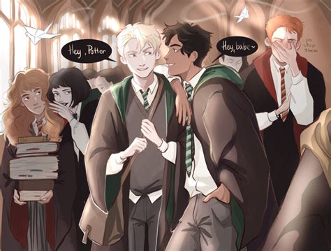 чёткий дворовый кот on Twitter | Harry potter comics, Harry potter characters, Drarry