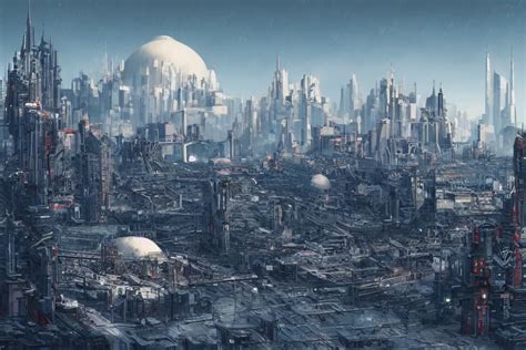 the cyberpunk Russian empire, industrial citadel of | Stable Diffusion