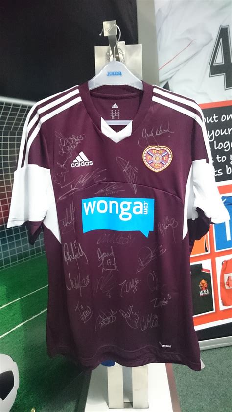 Hearts top signed by the players - 2013/2014 | Team wear, Football kits ...