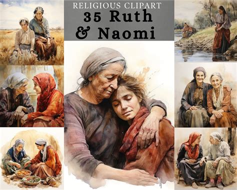 Ruth and Naomi Clipart , Book of Ruth Clipart , Bibilcal Story ...