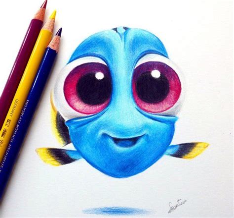 Baby Dory! by Tinesdierportretten on DeviantArt | Colorful drawings ...