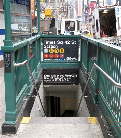 Times Square subway entrance | New york city ny, New york city travel ...