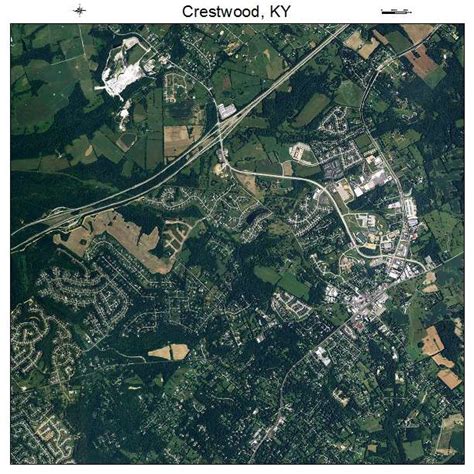 Aerial Photography Map of Crestwood, KY Kentucky