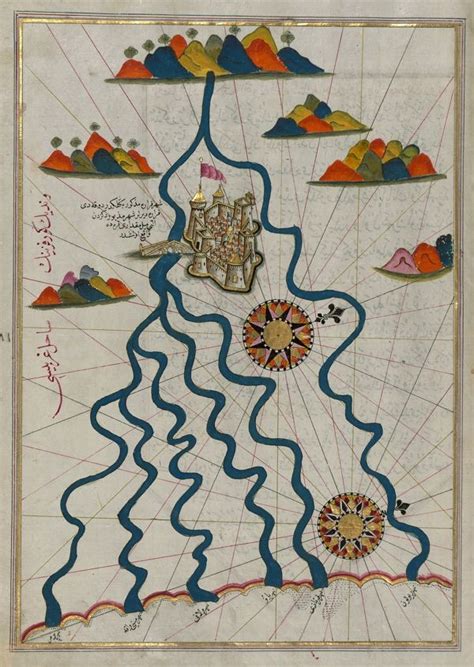 The Maps of Piri Reis – The Public Domain Review | Cartography map, Map art, Illuminated manuscript