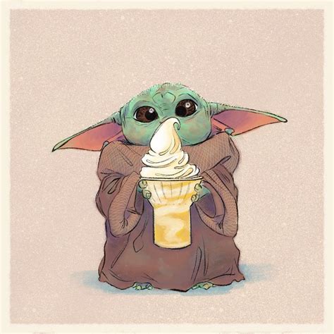 Baby Yoda Eats #3 - Dole Whip! I don't know about you but ice cream always tastes better when it ...