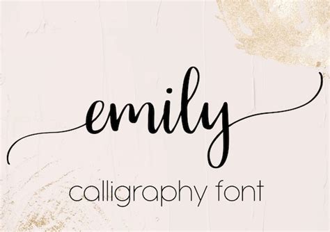 Cricut Long Tail Cursive Font Emily Digital Long Tail Font - Etsy