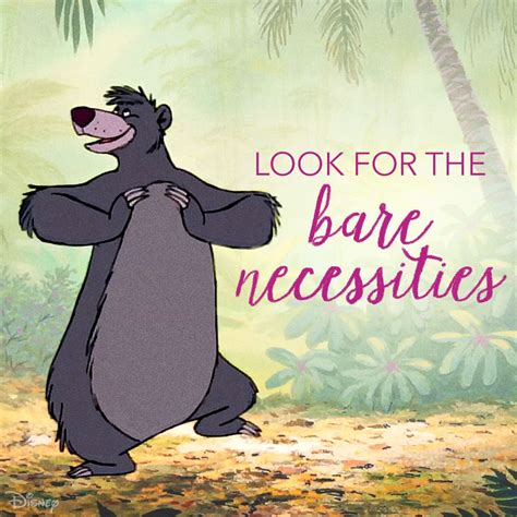 The simple bare necessities. ♫ Disney Music, Disney Art, Disney Movies ...