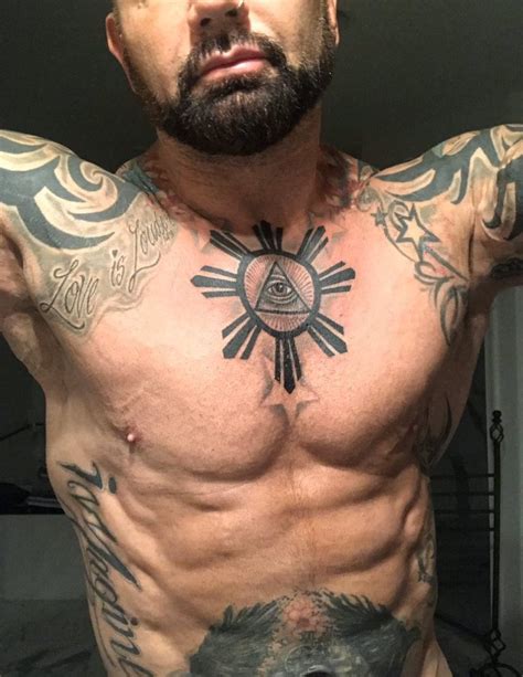 Untold Stories and Meanings Behind Dave Bautista's Tattoos - Tattoo Me Now