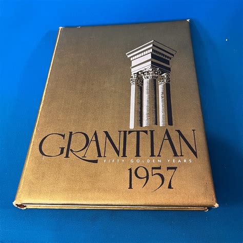 1957 GRANITIAN GRANITE HIGH SCHOOL YEAR BOOK GOLDEN ANNIVERSARY ...