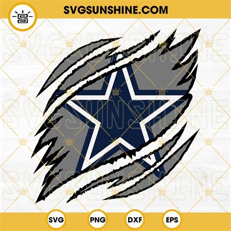 Dallas Cowboys Ripped Claw SVG, Dallas Cowboys SVG, Cowboys SVG PNG DXF EPS Cut Files For Cricut ...