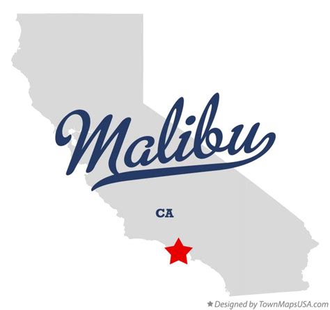 Map of Malibu, CA, California