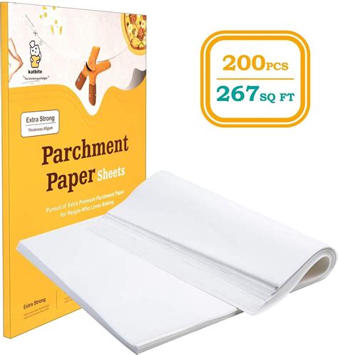 Katbite Parchment Paper Sheets,9x13 inch Parchment Paper for Baking (120, White): Amazon.ca ...