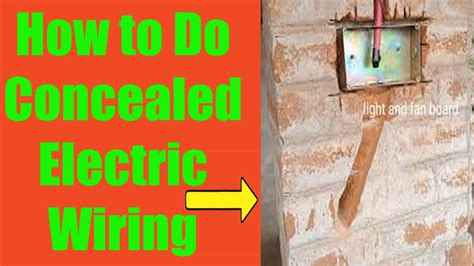 How to Do Concealed Electric Wiring? concealed wiring kaise kare ...