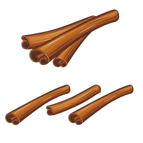 Cinnamon sticks set 25797553 Vector Art at Vecteezy