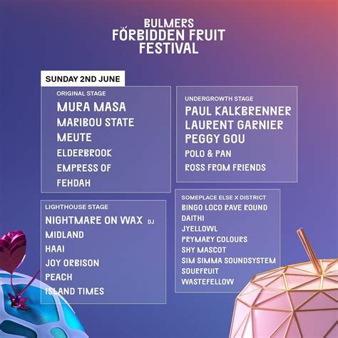 Forbidden Fruit Festival Stage Breakdown 2019 | Ticketmaster IE Blog