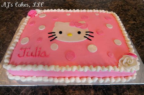 AJ's Cakes: Hello Kitty Sheet Cake