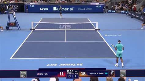 Bublik hits another around the net post shot : r/tennis