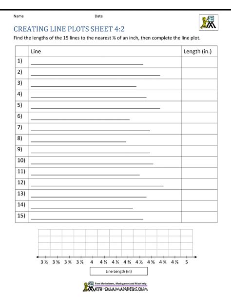 Free Printable Line Plot Worksheets - prntbl.concejomunicipaldechinu.gov.co