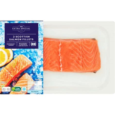 ASDA Extra Special 2 Scottish Salmon Fillets (240g) - Compare Prices ...